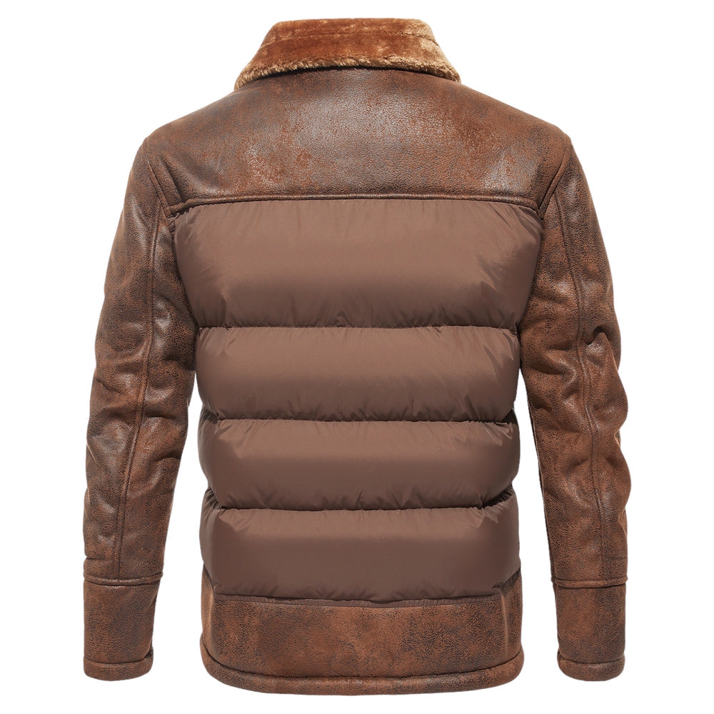 Men's Stand-Collar Casual Jacket, Zip-Up Winter Jacket