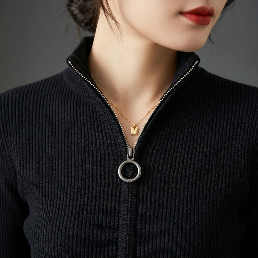 Women's Open-Front Knit Cardigan, Longline Winter Cardigan
