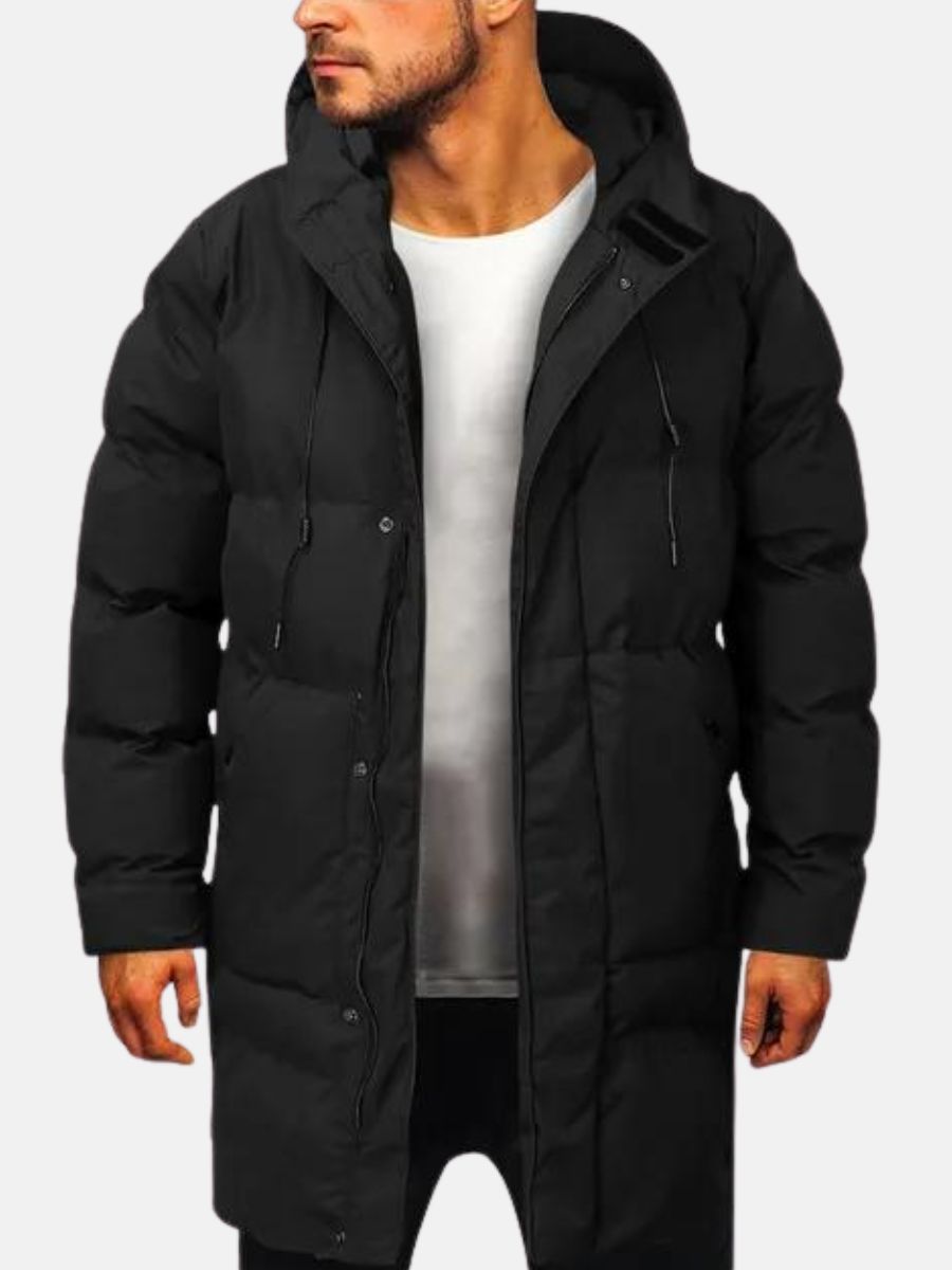 Men's Hooded Parka Coat, Oversized Winter Coat