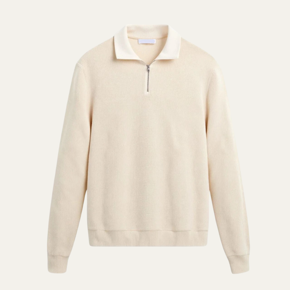 Men's Half-Zip Quarter-Zip Sweater, Ribbed Pullover
