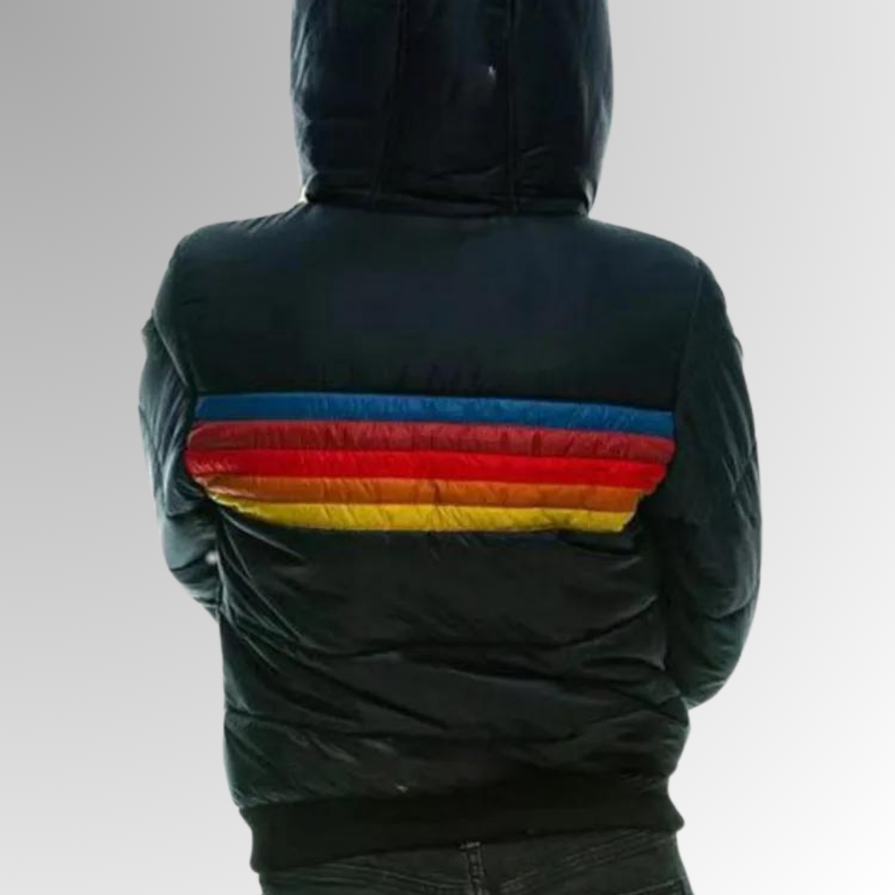 Women's Retro Zip-Up Jacket, Oversized Winter Jacket