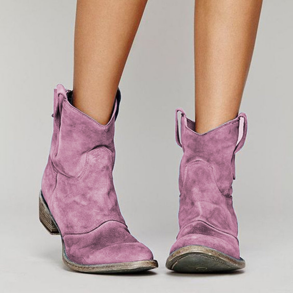 Women's Faux-Suede Ankle Boots, Casual Winter Boots