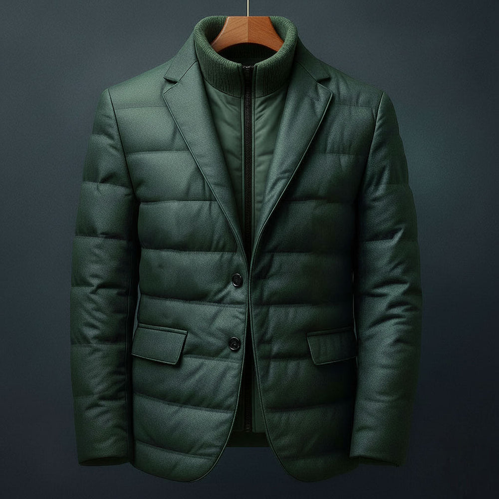 Men's Padded Puffer Jacket, Insulated Padded Winter Coat