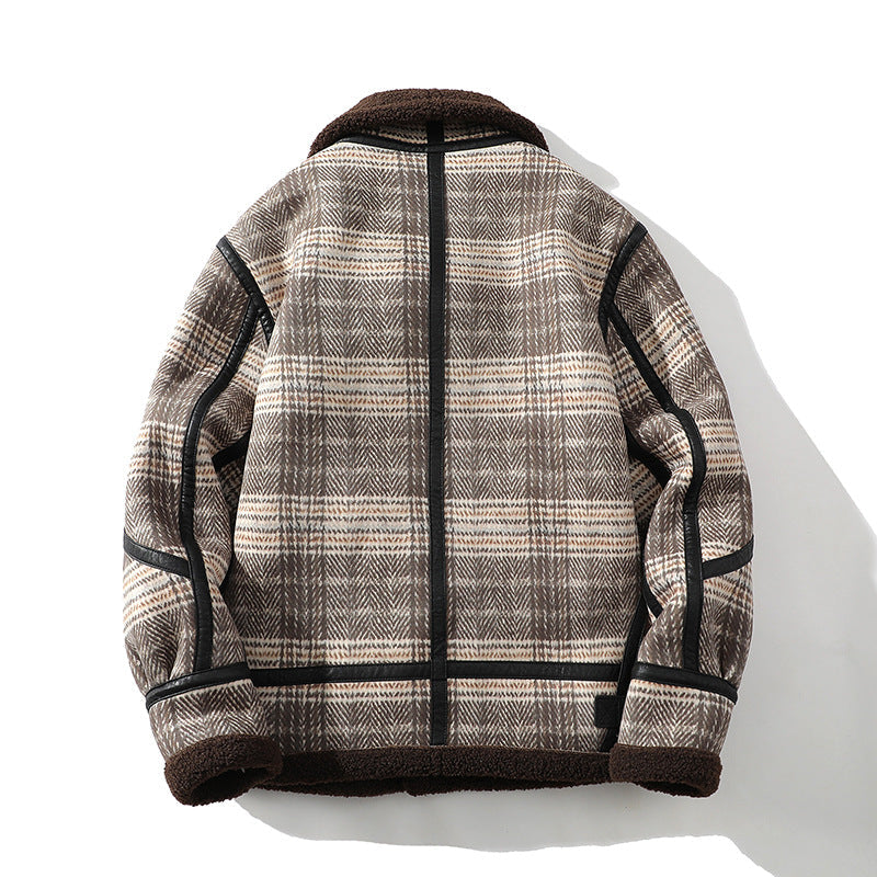 Men's Sherpa Flight Jacket, Fleece-Lined Winter Jacket