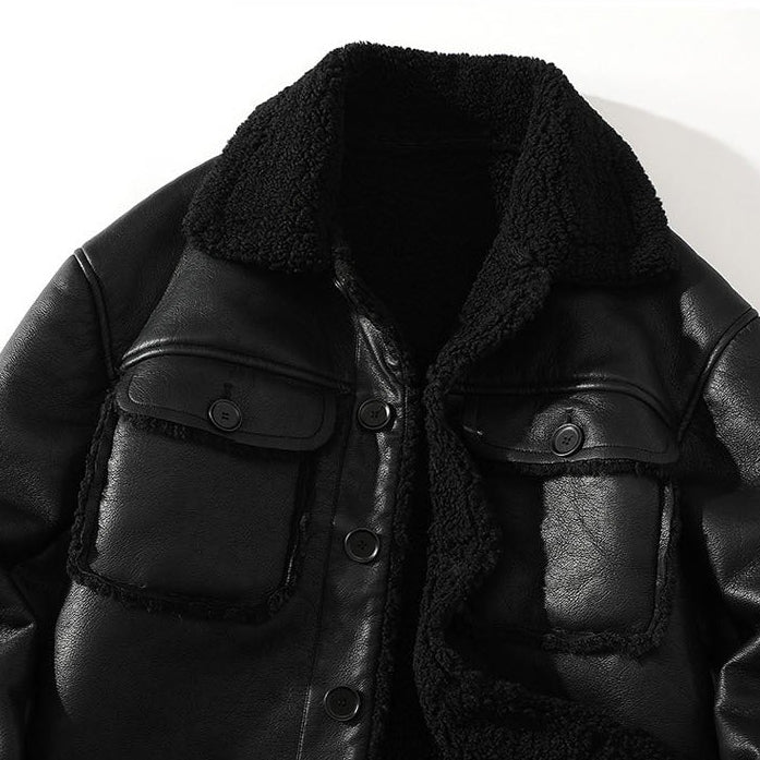 Men's Sherpa Zip Jacket, Fleece-Lined Winter Jacket