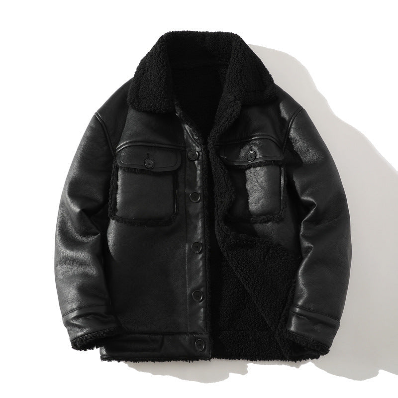 Men's Sherpa Zip Jacket, Fleece-Lined Winter Jacket