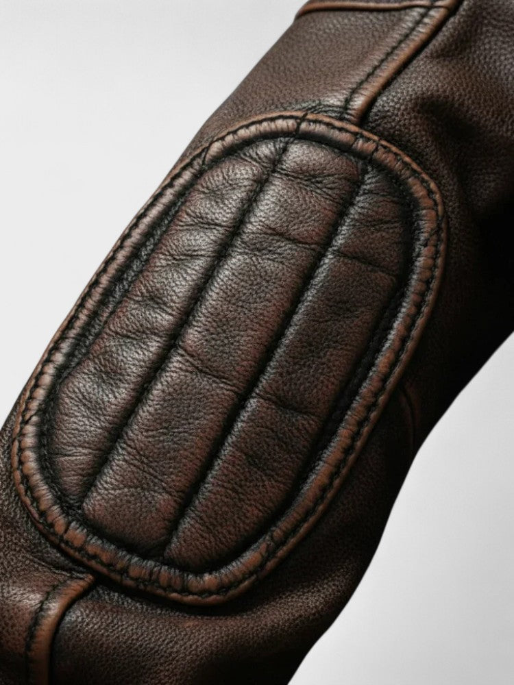 Men's Faux-Leather Zip Jacket, Moto Winter Jacket