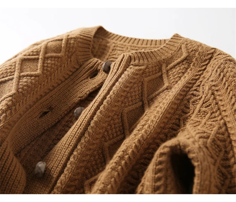 Women's Cable-Knit Cardigan, Button-Front Sweater