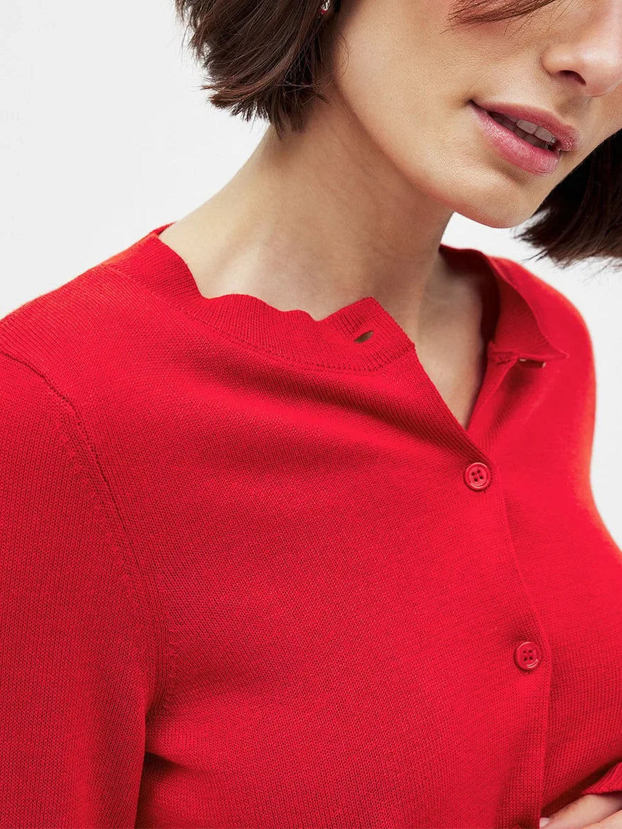 Women's Button-Front Knit Cardigan, Sweater