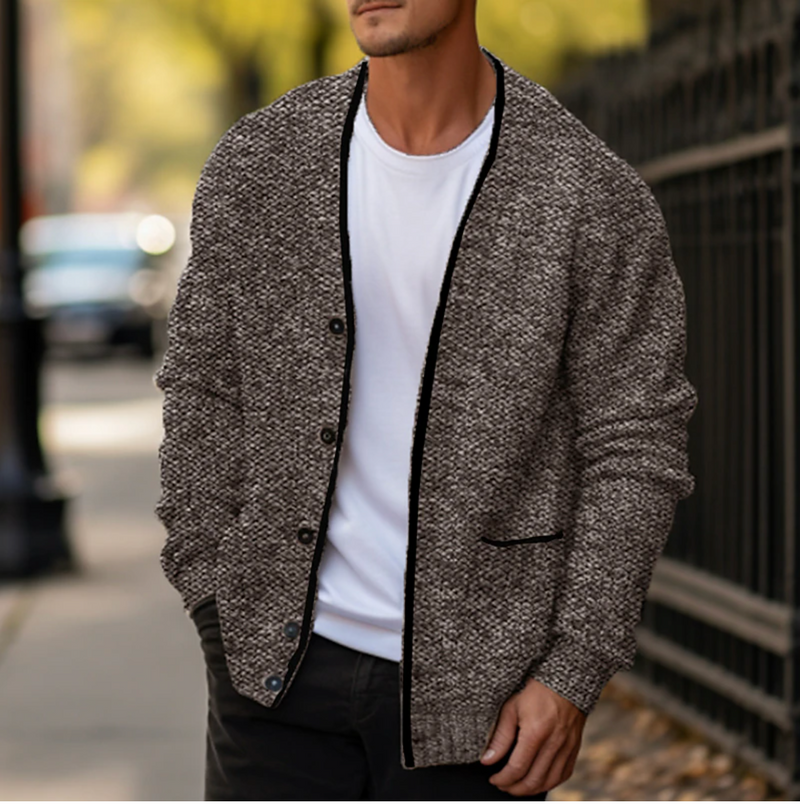 Men's Button-Front Cardigan, Sweater