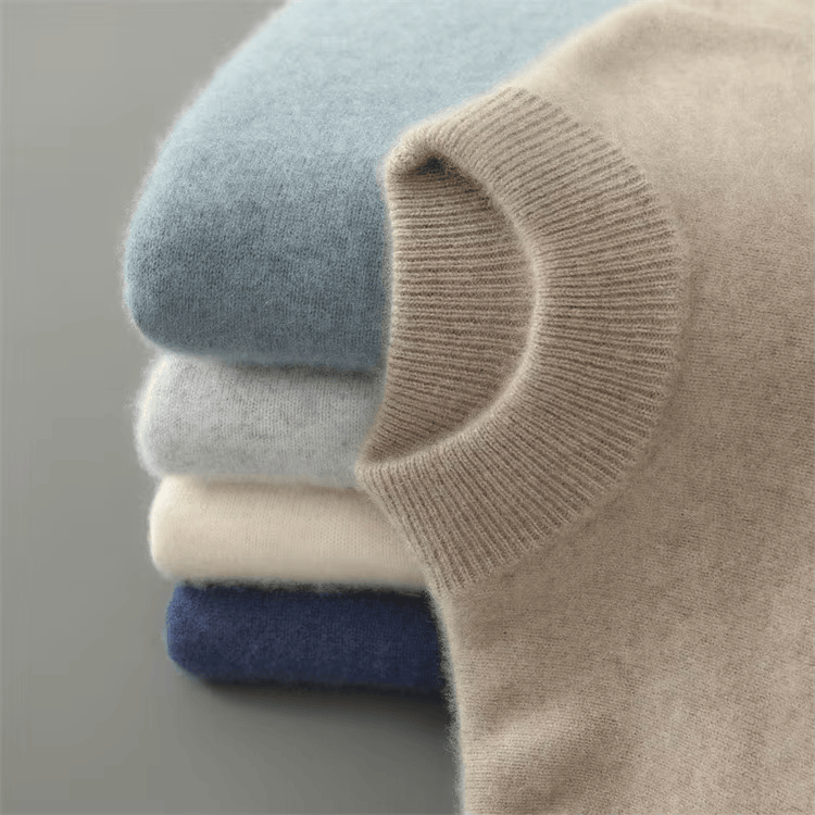 Men's Brushed Soft Knit Sweater, Mock Neck Classic Pullover