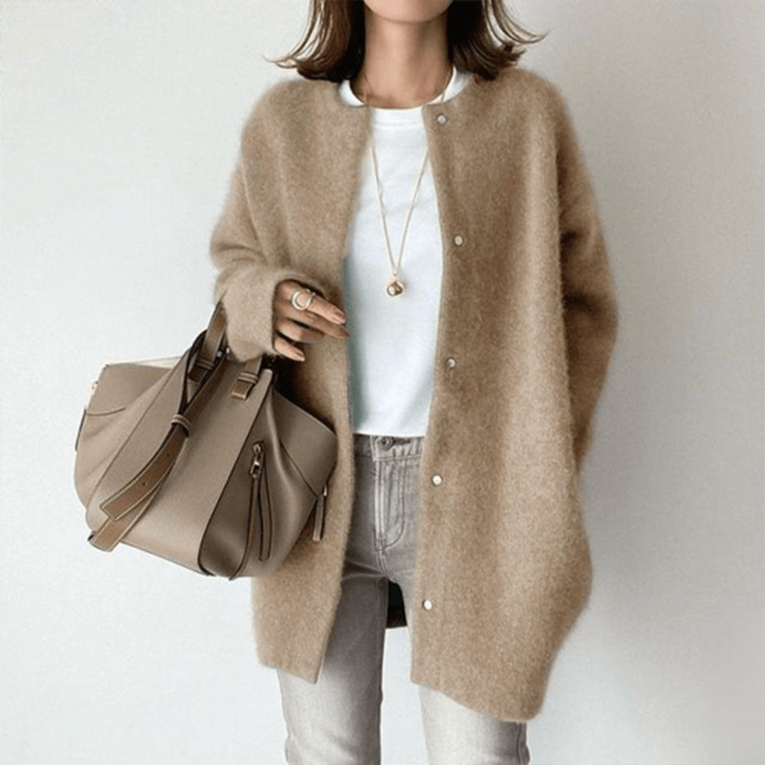 Women's Longline Knit Cardigan, Oversized Winter Cardigan
