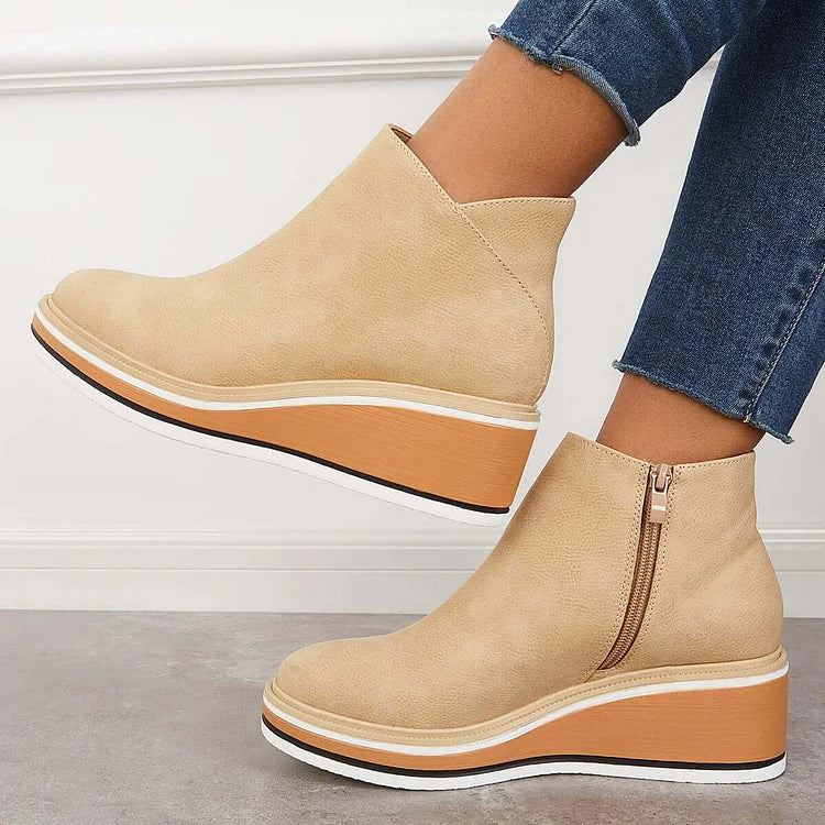 Women's Pointed-Toe Heeled Boots, Block-Heel Winter Boots