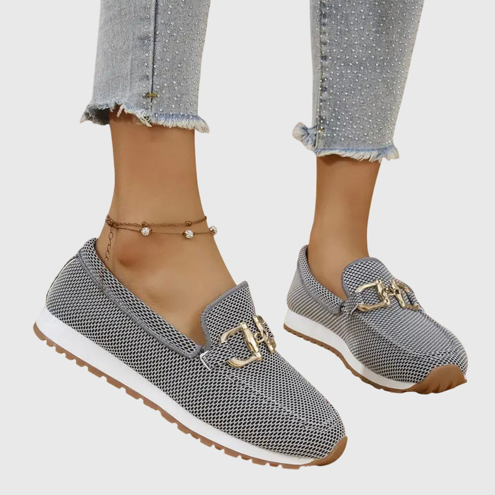 Women's Cushioned Moc-Toe Loafers, Slip-On Winter Loafers