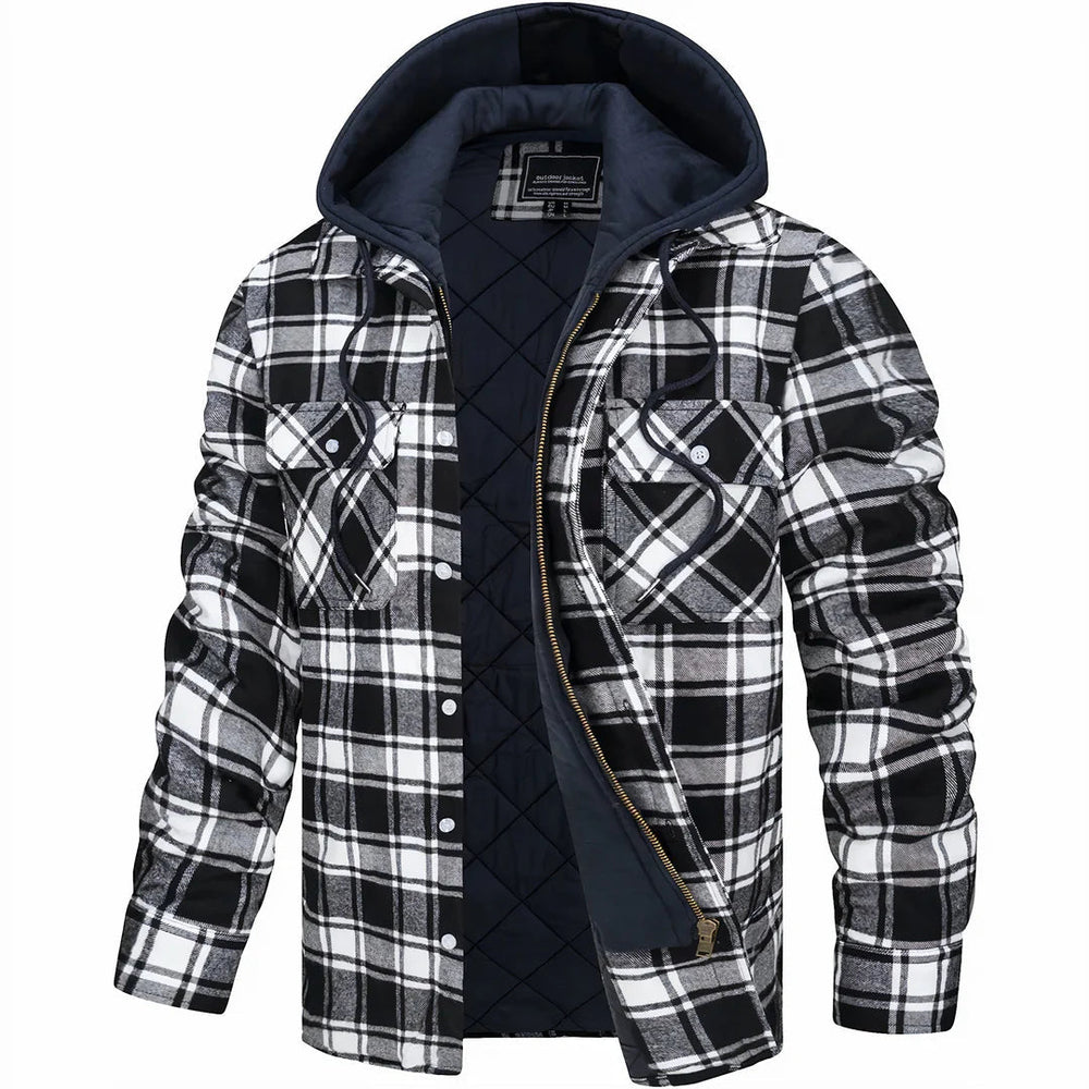 Men's Knit-Blend Coat, Belted Winter Jacket