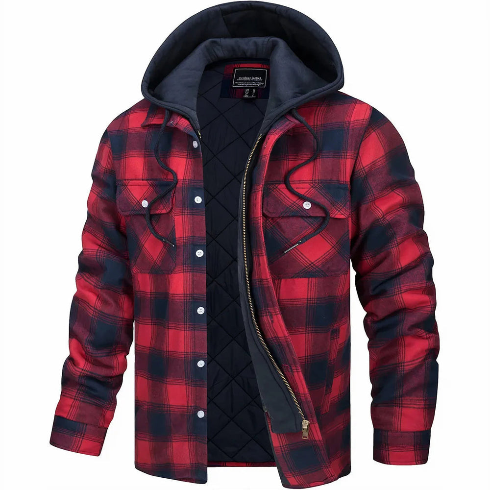 Men's Knit-Blend Coat, Belted Winter Jacket
