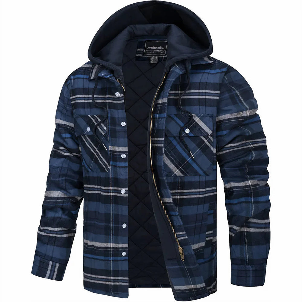 Men's Knit-Blend Coat, Belted Winter Jacket