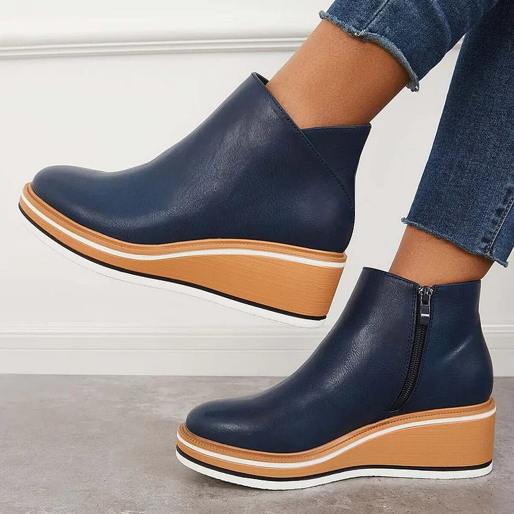 Women's Pointed-Toe Heeled Boots, Block-Heel Winter Boots