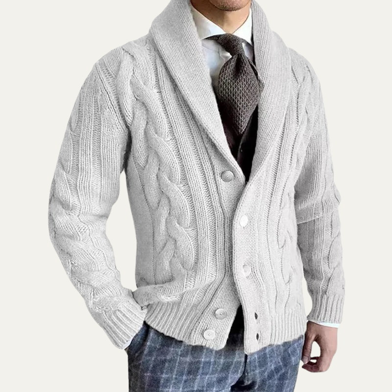 Men's Cable-Knit Cardigan, Button-Front Sweater