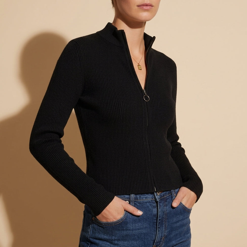 Women's Open-Front Knit Cardigan, Longline Winter Cardigan