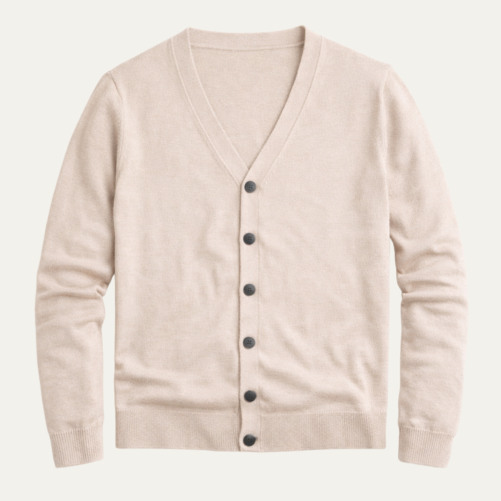Men's V-Neck Cardigan, Button-Front Sweater
