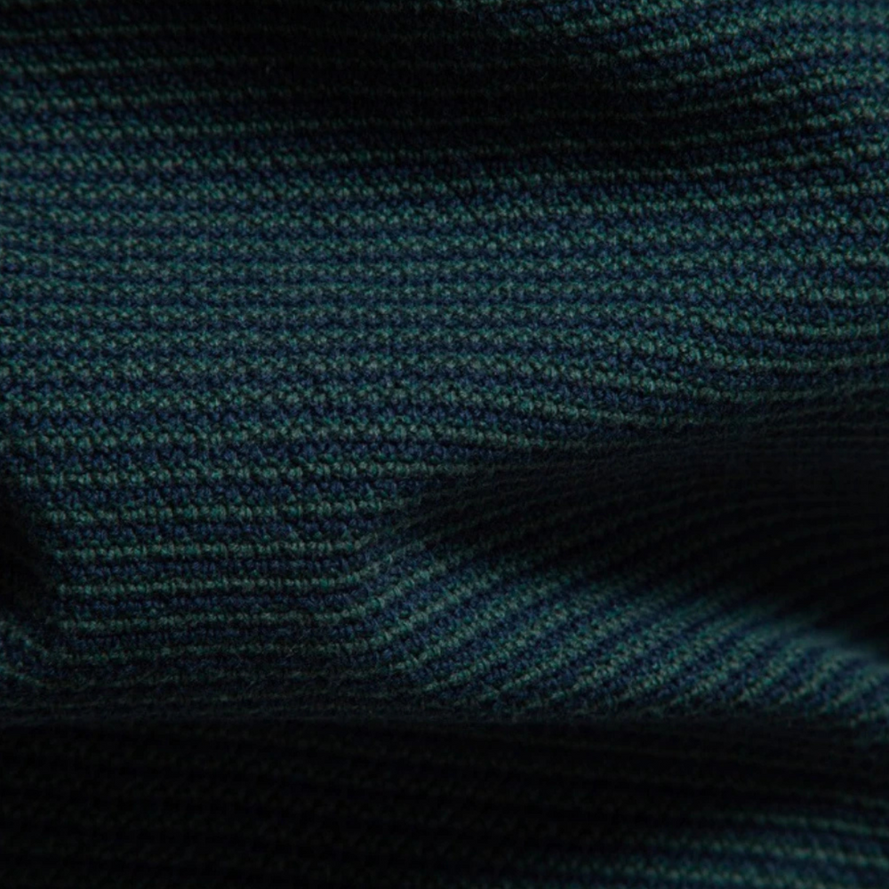 Men's Color Block Quarter Zip Sweater, Textured Stripe Stand Collar Pullover