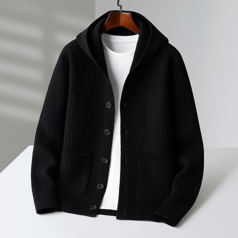 Men's Knit-Blend Cardigan, Button-Front Sweater