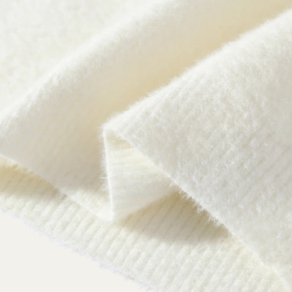 Men's Brushed Geometric Band Sweater, Relaxed Crewneck Pullover