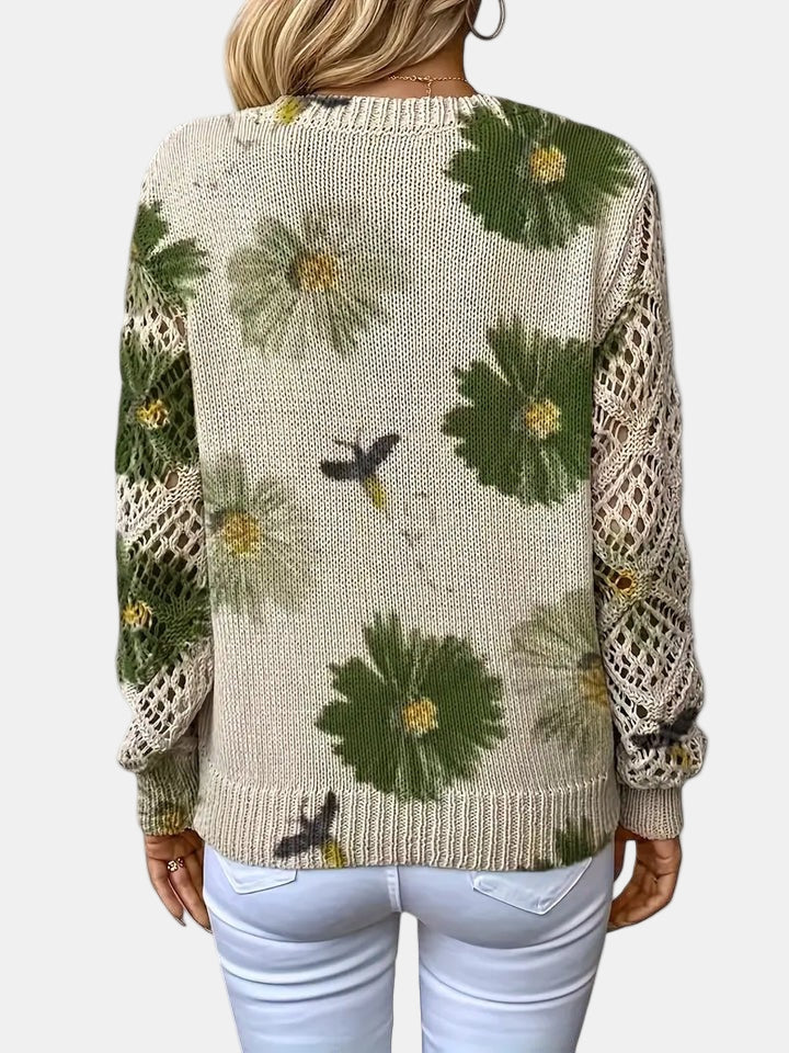 Women's Cable-Knit Cardigan, Oversized Sweater