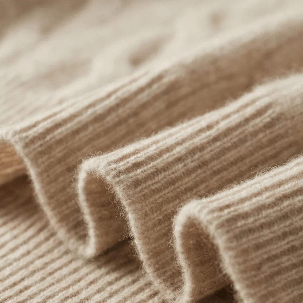 Men's Half-Zip Knit-Blend Quarter-Zip Sweater, Oversized Winter Ribbed Pullover