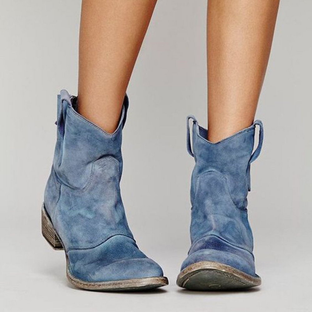 Women's Faux-Suede Ankle Boots, Casual Winter Boots