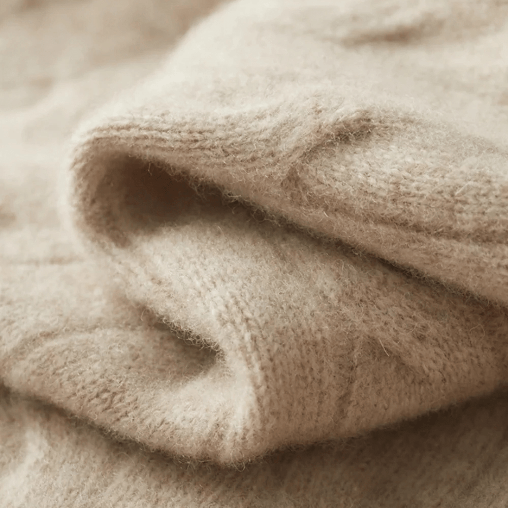 Men's Half-Zip Knit-Blend Quarter-Zip Sweater, Oversized Winter Ribbed Pullover