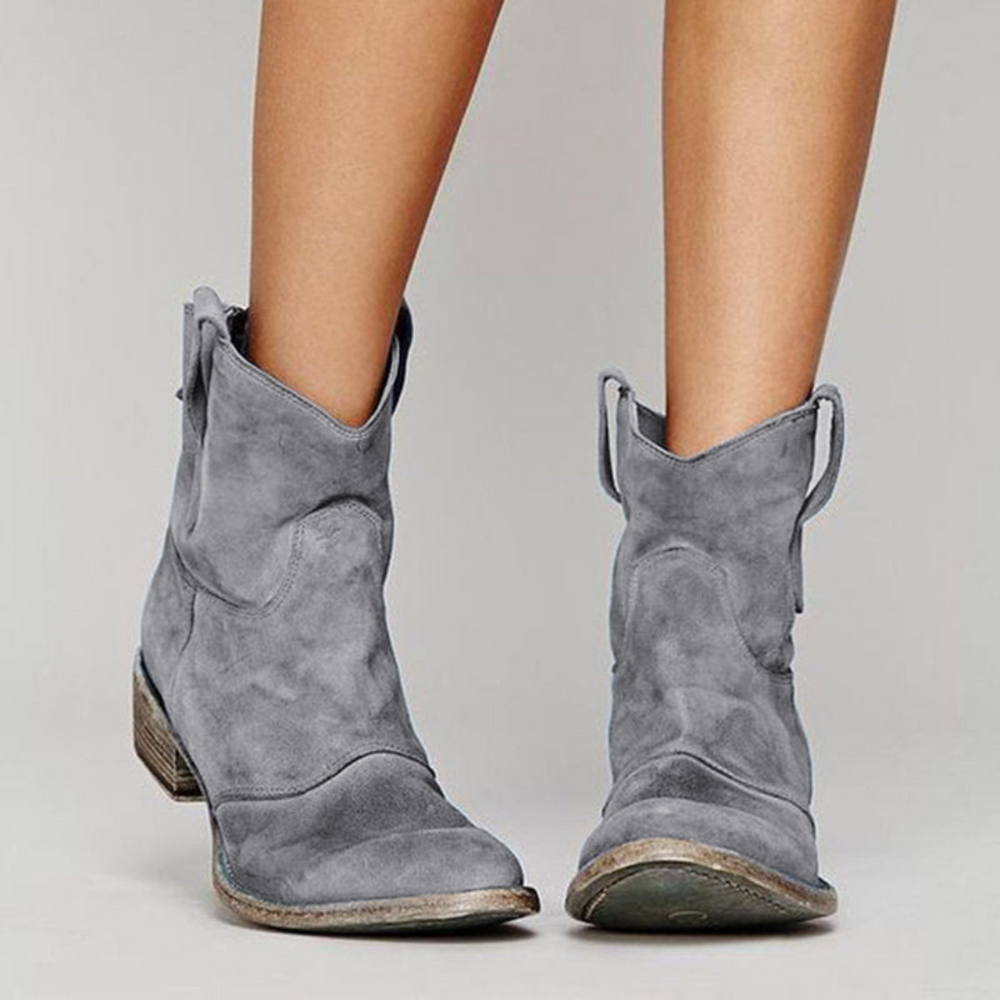 Women's Faux-Suede Ankle Boots, Casual Winter Boots
