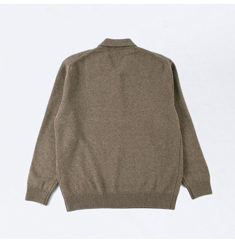 Men's Button-Front Sweater, Crewneck Pullover