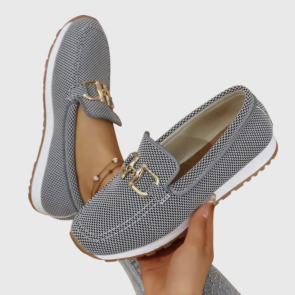 Women's Cushioned Moc-Toe Loafers, Slip-On Winter Loafers