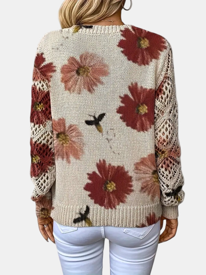 Women's Cable-Knit Cardigan, Oversized Sweater