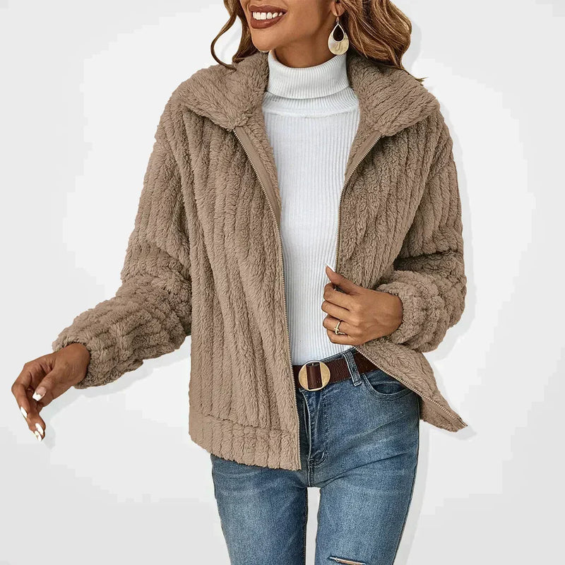 Women's Textured Knit Open Cardigan, Oversized Winter Cardigan