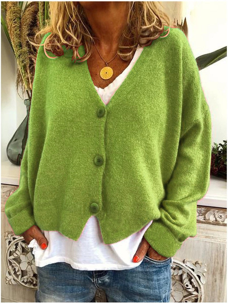 Women's Chunky Open-Front Cardigan, Oversized Winter Cardigan