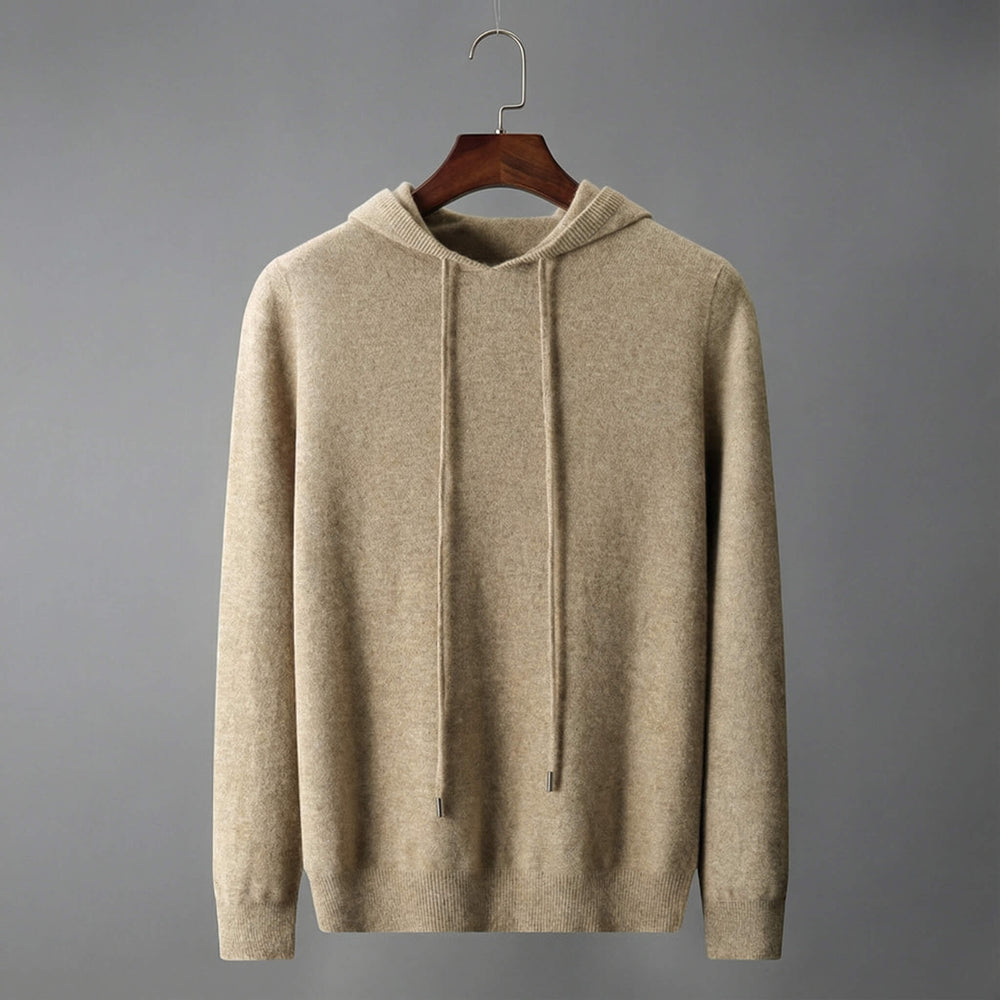 Men's Hooded Soft-Knit Hoodie, Zip-Up Cozy Sweatshirt