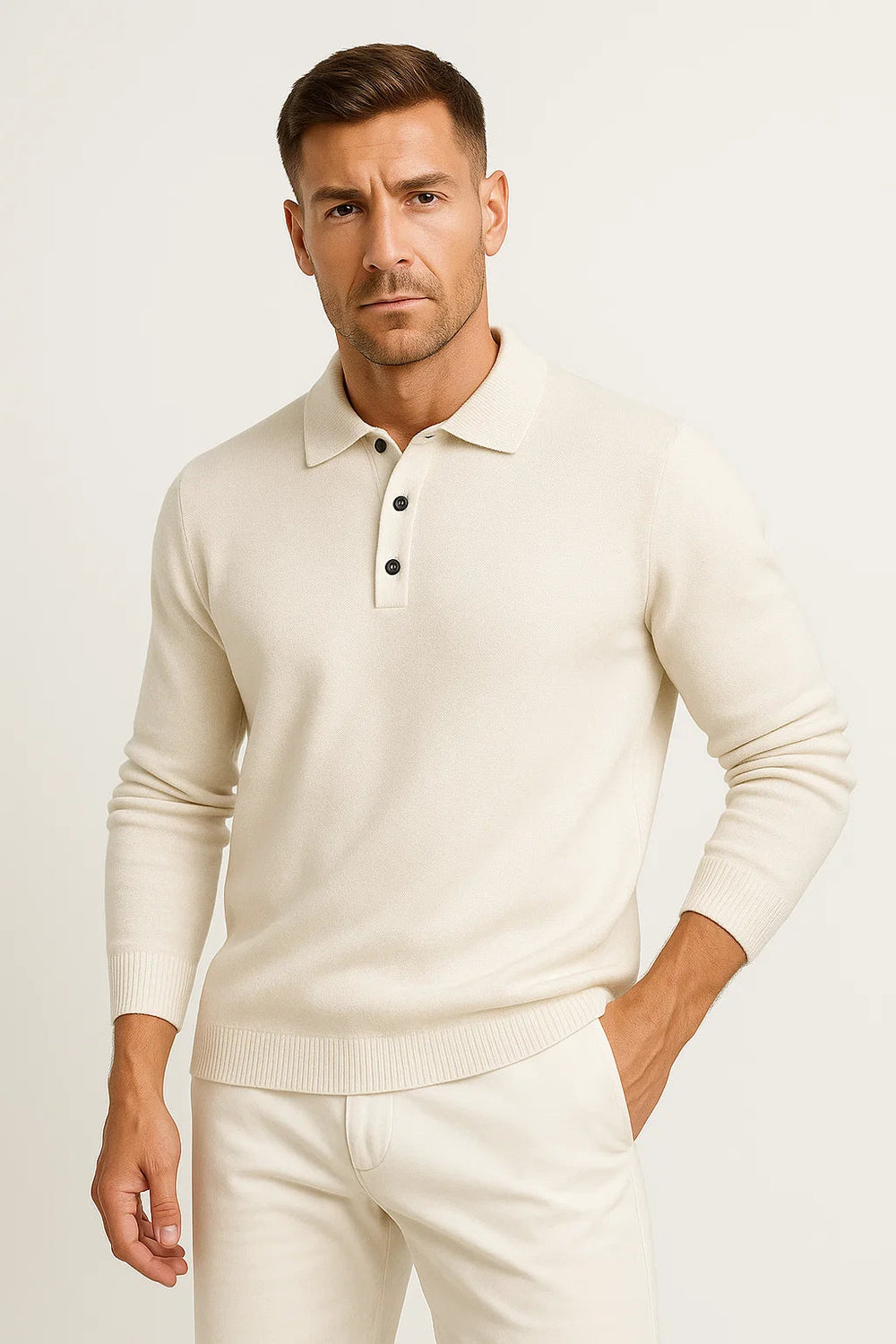 Men's Cotton Sweater, Knit Pullover