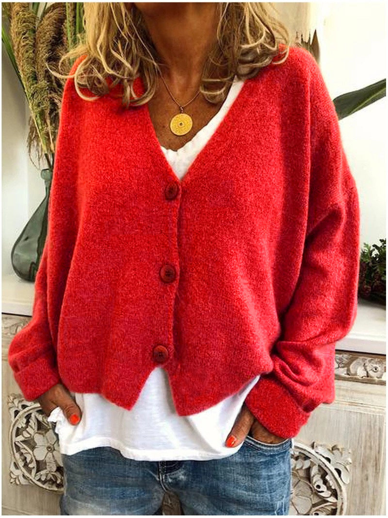Women's Chunky Open-Front Cardigan, Oversized Winter Cardigan