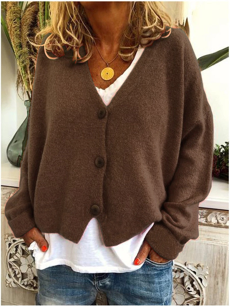 Women's Chunky Open-Front Cardigan, Oversized Winter Cardigan