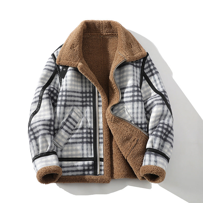 Men's Sherpa Flight Jacket, Fleece-Lined Winter Jacket