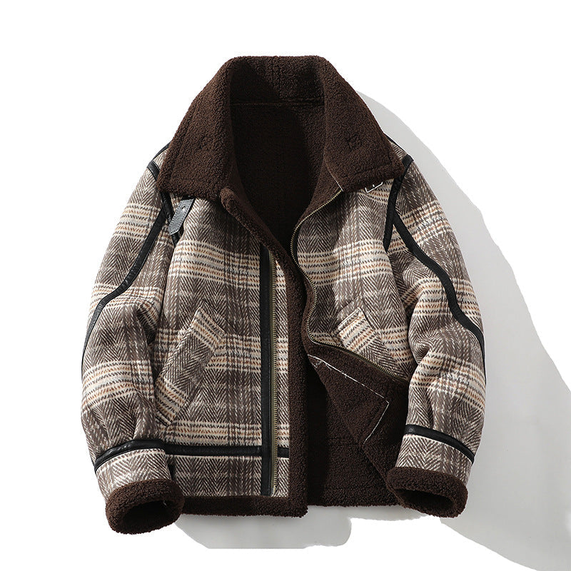 Men's Sherpa Flight Jacket, Fleece-Lined Winter Jacket