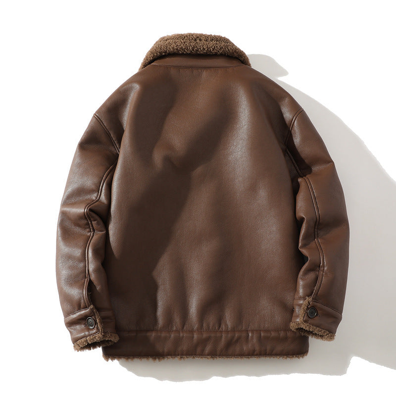 Men's Sherpa Zip Jacket, Fleece-Lined Winter Jacket