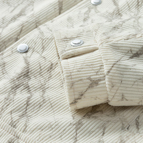 Men's Sherpa-Lined Corduroy Jacket, Button-Front Winter Jacket