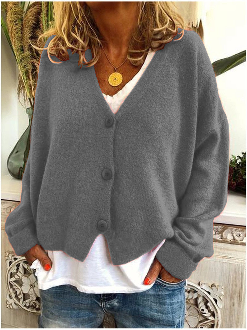 Women's Chunky Open-Front Cardigan, Oversized Winter Cardigan