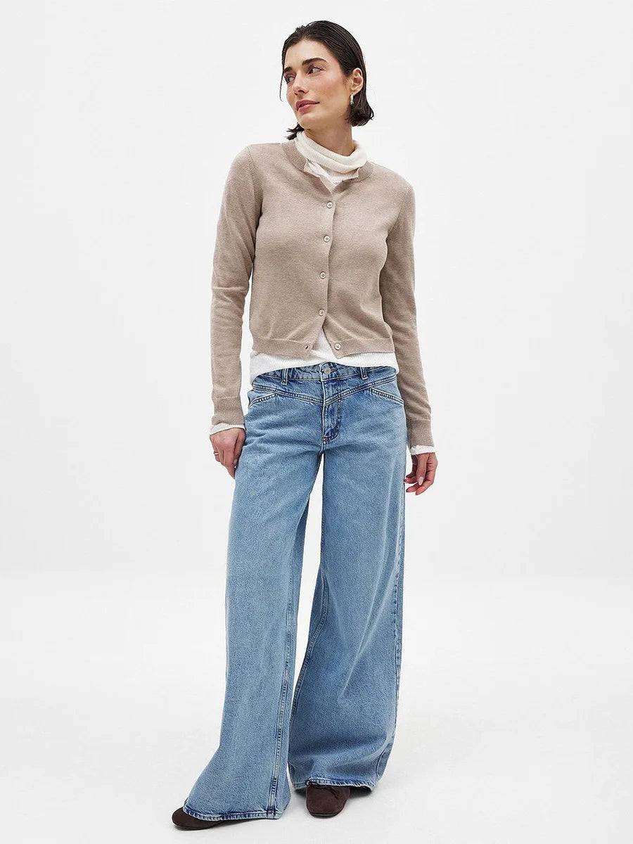 Women's Button-Front Knit Cardigan, Sweater