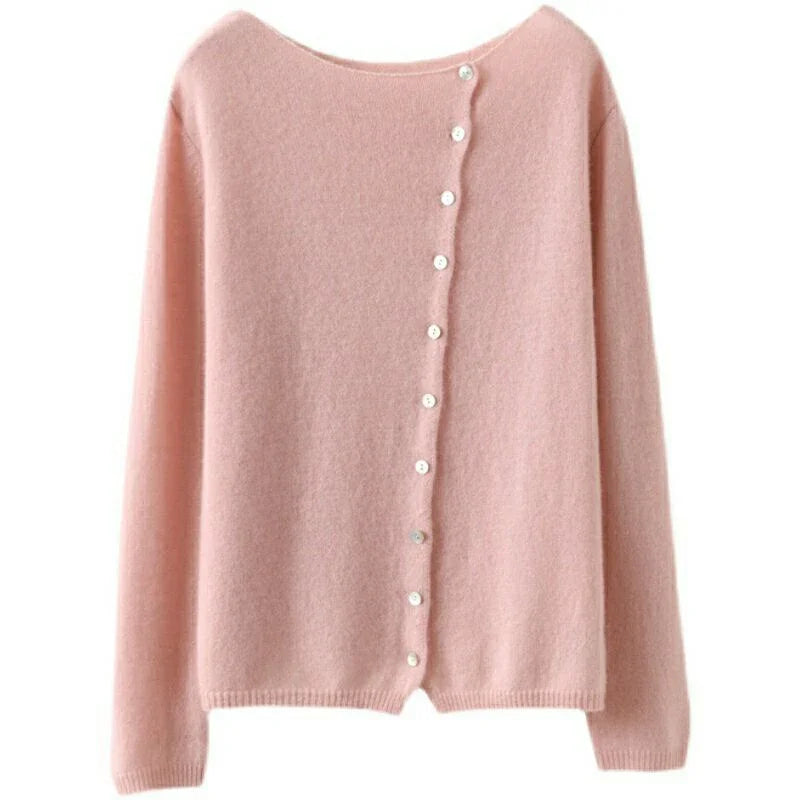 Women's Button-Front Cardigan, Oversized Winter Cardigan