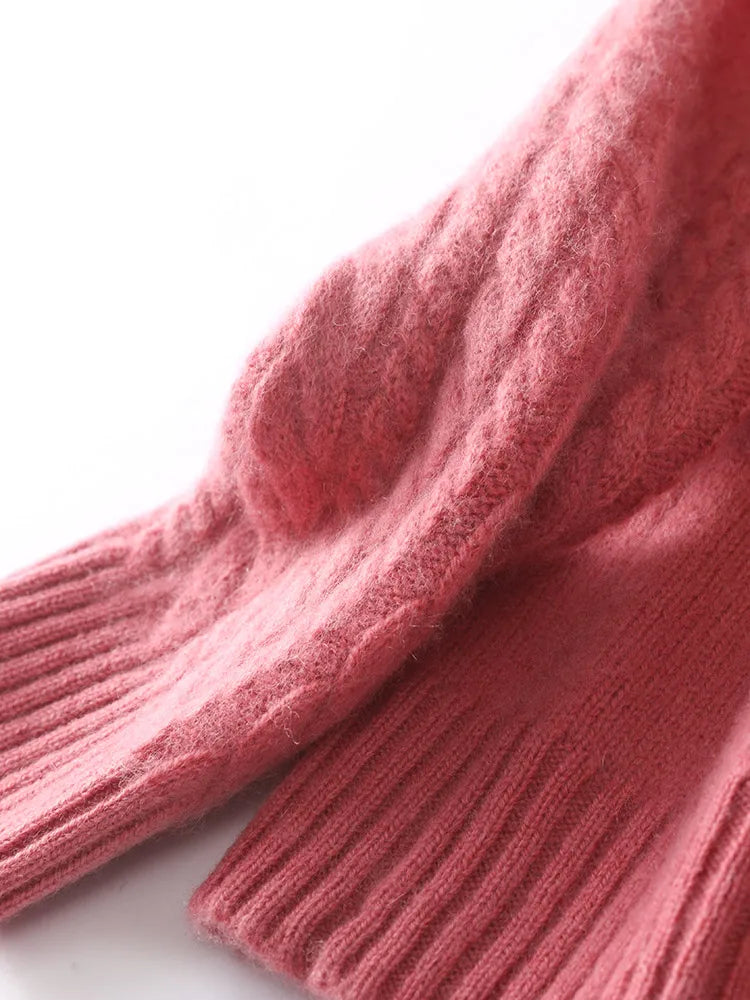 Women's Turtleneck Soft-Knit Sweater, Crewneck Pullover